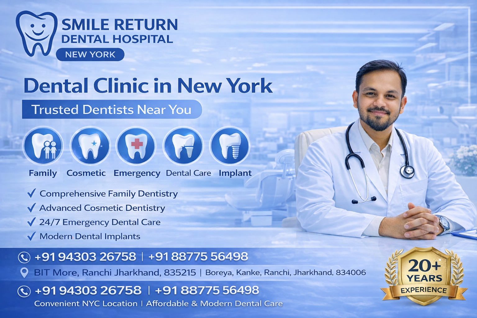 Dental Clinic New York Smile Return